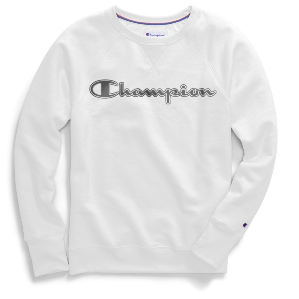 Women’s Size M White Champion Crew Neck